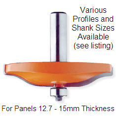 Router Bits for Panel Thickness from 12.7 to 15mm