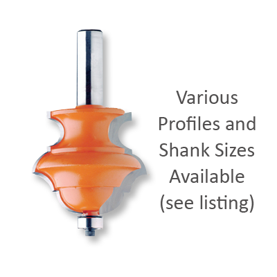 Bearing Guided Multi-Profile Router Bits