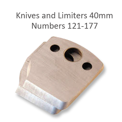 Knives and Limiters Numbers 121 to 177