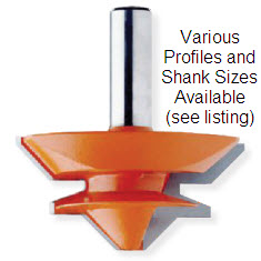 45 degree Lock Miter Jointing Bits