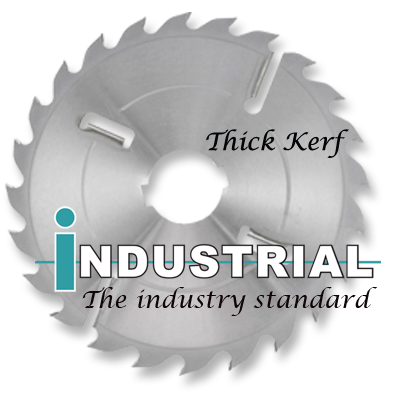 Multi-Rip Thick Kerf Blades with Rakers for wet or dry Hardwood