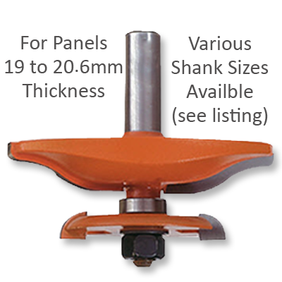 Router Bits for Panel Thickness from 19 to 20.6mm