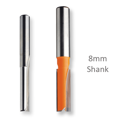 Straight Cutters - Long Series with 8mm shank