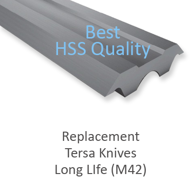 Tersa Replacement Knives HSS Long Life (M42)