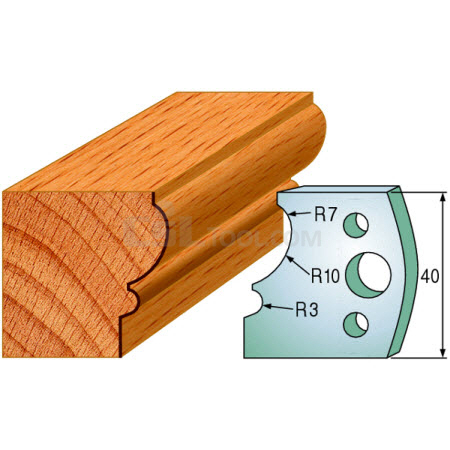 Pair of Universal Profile Knives 40 x 4mm 690.105