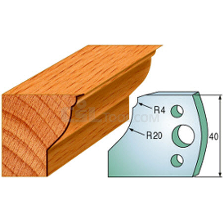 Pair of Universal Profile Knives 40 x 4mm 690.109