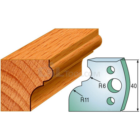 Pair of Universal Profile Knives 40 x 4mm 690.111