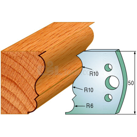 Pair of Universal Profile Knives 50 x 4mm 690.506