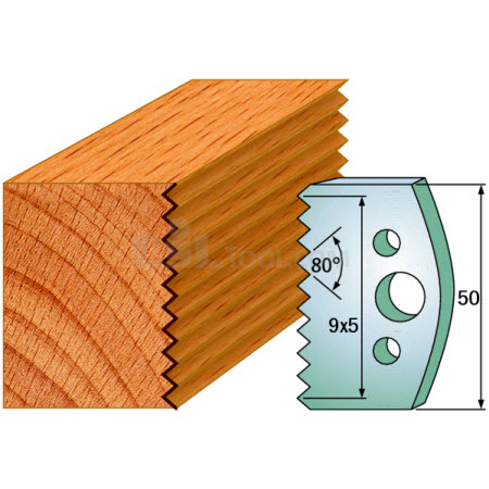 Pair of Universal Profile Knives 50 x 4mm 690.524