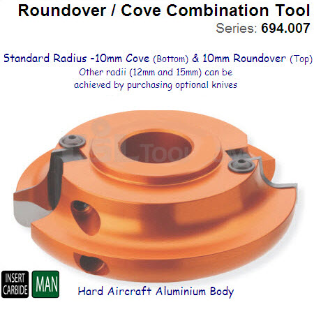 Roundover and Cove Cutter Head 694.007.40
