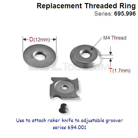 12mm Threaded Ring for fixing Rakers 695.996.02
