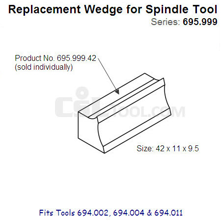 42mm Wedge for Spindle Tool 695.999.42