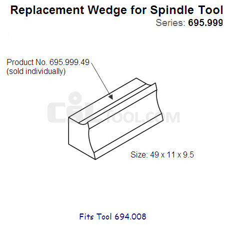 49mm Wedge for Spindle Tool 695.999.49