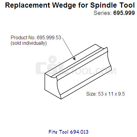 53mm Wedge for Spindle Tool 695.999.53