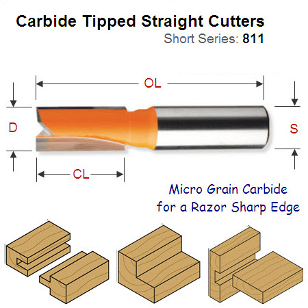 10mm Premium Quality Straight Router Cutter 811.100.11