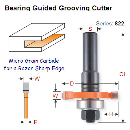 Premium Quality Grooving (Slot) Cutter Bit 822.332.11A