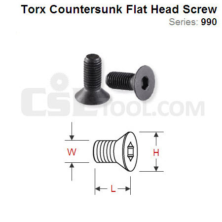 Hex Countersunk Flat Head Screw 990.063.00