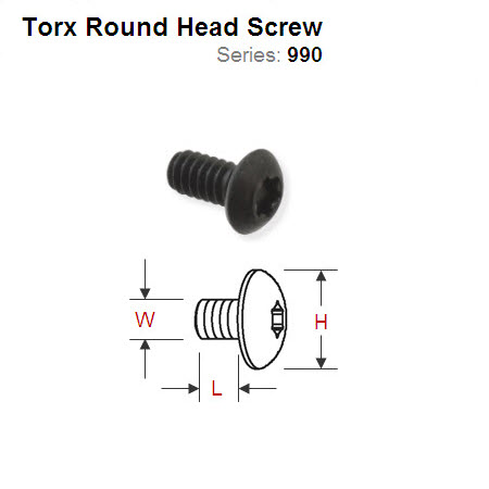 Torx Round Head Screw 990.075.00