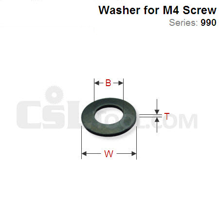 Washer for M4 Screw 990.410.00