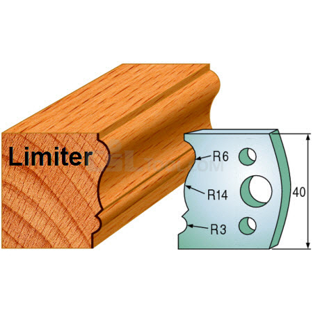 Pair of Universal Profile Limiters 40 x 4mm 691.106