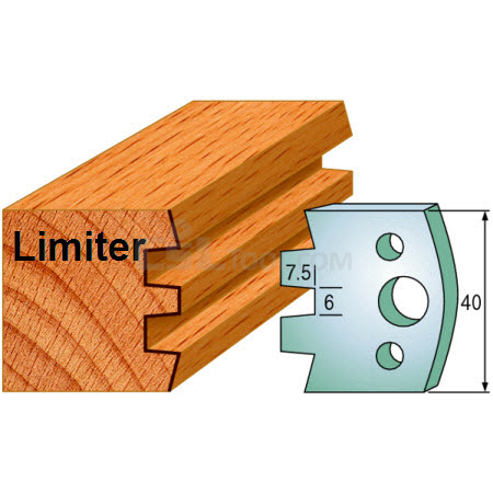 Pair of Universal Profile Limiters 40 x 4mm 691.114