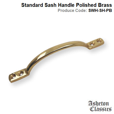 Standard Sash Handle Polished Brass