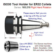 ISO30 Right-Hand Toolholder for ER32 Precision Collet 183.210.01