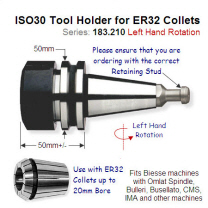 ISO30 Left-Hand Toolholder for ER32 Precision Collet 183.210.02