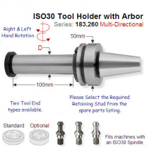 ISO30 Toolholder with Arbor 183.260.00