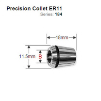 Premium Quality 4mm ER11 Precision Collet 184.040.11