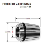 Premium Quality 6mm ER32 Precision Collet 184.060.00