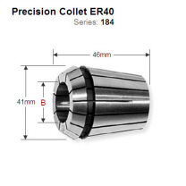 Premium Quality 9.52mm ER40 Precision Collet 184.096.00