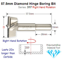 Premium Quality 35mm Right Hand Diamond Boring Bit 317.350.61