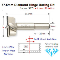 Premium Quality 15mm Left Hand Diamond Boring Bit 317.150.62