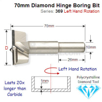 Premium Quality 35mm Left Hand Diamond Boring Bit 369.350.62