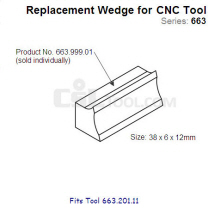Replacement Wedge for CNC Tool 663.999.01