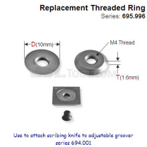 10mm Threaded Ring for fixing Scribers 695.996.01