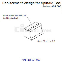 31mm Wedge for Spindle Tool 695.999.31