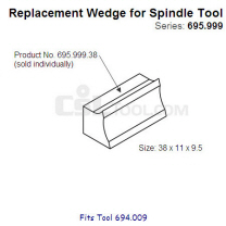 38mm Wedge for Spindle Tool 695.999.38