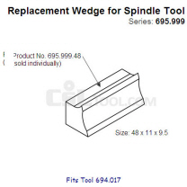 48mm Wedge for Spindle Tool 695.999.48