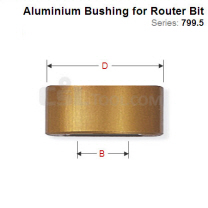 Aluminium Bushing for Grand Rebating Router Bit 799.517.00