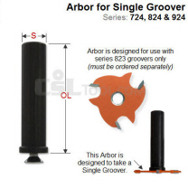 Premium Quality Arbor for Single Undercut Groover 824.061.00