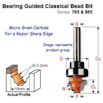 Premium Quality Bearing Guided Classical Bead Bit 865.201.11B