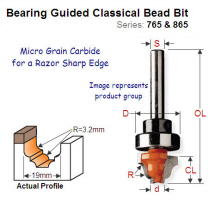 Premium Quality Bearing Guided Classical Bead Bit 865.301.11B