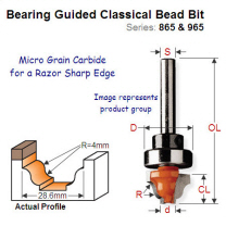 Premium Quality Bearing Guided Classical Bead Bit 965.202.11B