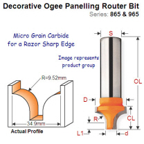 Premium Quality Decorative Ogee Bit 965.904.11