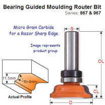 Premium Quality Bearing Guided Moulding Router Bit 967.502.11B