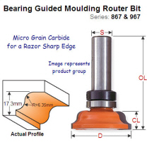Premium Quality Bearing Guided Moulding Router Bit 967.503.11B