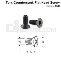 Hex Countersunk Flat Head Screw 990.063.00