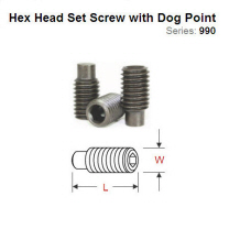 Hex Head Set Screw with Dog Point 990.065.00